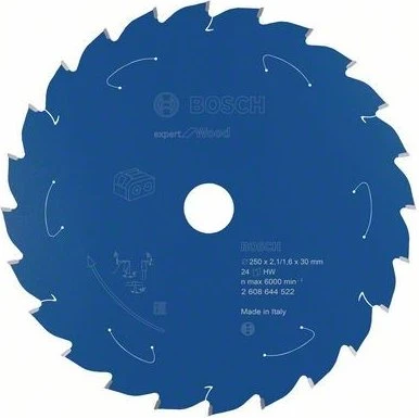 Bosch Professional Expert for Wood Kreissägeblatt 24Z, 254x1.6x30mm, 1 Stück