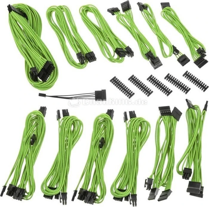 BitFenix Alchemy 2.0 BQT-DPP-Series Kabel Kit für Netzteile, NVIDIA grün