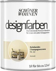 Schöner Wohnen Designfarben innen belebendes champagnercreme, 1l