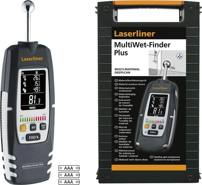 Laserliner MultiWet-Finder Plus Material-Feuchtemessgerät (082.091A)