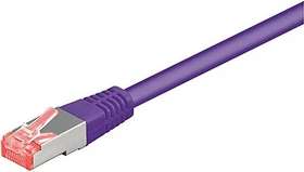 goobay Patchkabel, Cat6, S/FTP, RJ-45/RJ-45, 15m, violett