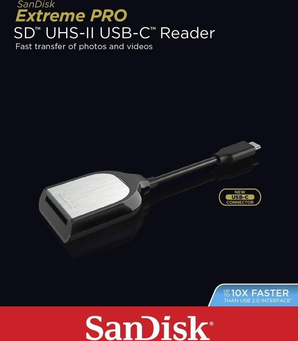 SanDisk Extreme Pro silber Single-Slot-Cardreader, USB-C 3.0 [Stecker]