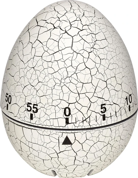 TFA Dostmann Kitchen Timer Ei analog weiß