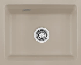 systemceram Kara 50 U/g Unterbau Becken mittig fango