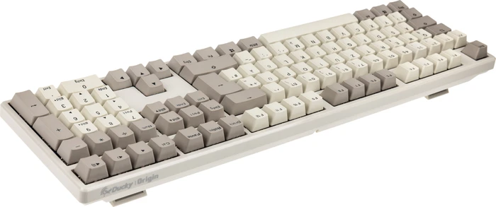 Ducky Origin Vintage, Retro grau, MX RED, USB, DE
