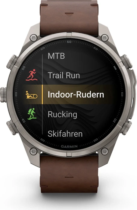 Garmin Fenix 9 Pro inReach 47mm titanium/walnut leather