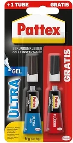 Pattex PSG2C Ultra Gel & flüssig Sekundenkleber, 6g (2x 3g)