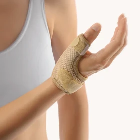 Bort Medical Soft Daumenschiene kurz Größe L beige, 1 Stück
