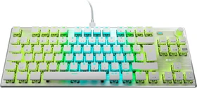 Roccat Vulcan TKL Pro, LEDs RGB, Arctic White, weiß/silber, Titan Optical Linear, USB, DE