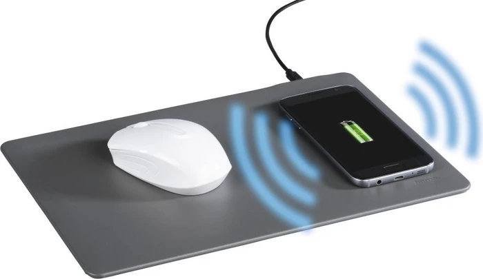 Hama Wireless Charging Mousepad, dunkelgrau