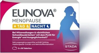 Stada Eunova Menopause Tag & Nacht Tabletten, 60 Stück (2x 30 Stück)