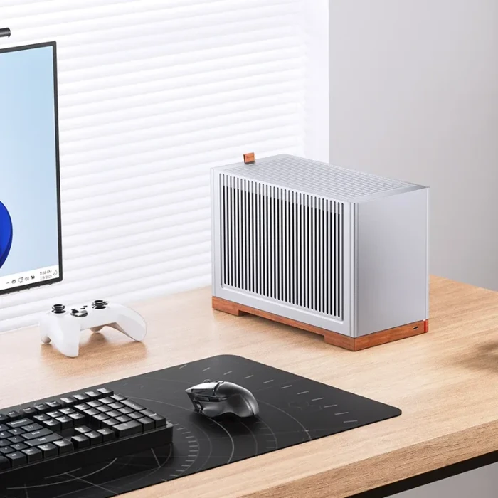 Jonsbo T9 Black, silber/braun, PCIe 5.0 Edition, Mini-ITX