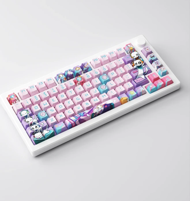 Akko MOD 007 PC, 7th Anniversary, LEDs RGB, hot-swap, Cream Yellow Magnetic, USB/Bluetooth, US