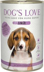 PetCo Dog's Love Junior Lamm mit Kürbis und Kamille, 400g