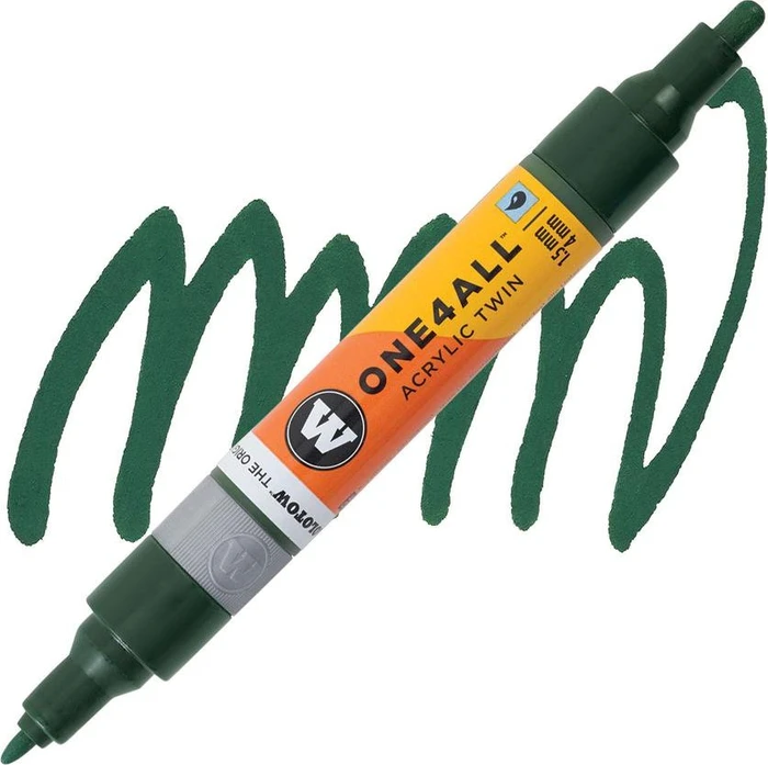 Molotow ONE4ALL Twin 1.5/4mm Acrylmarker future green