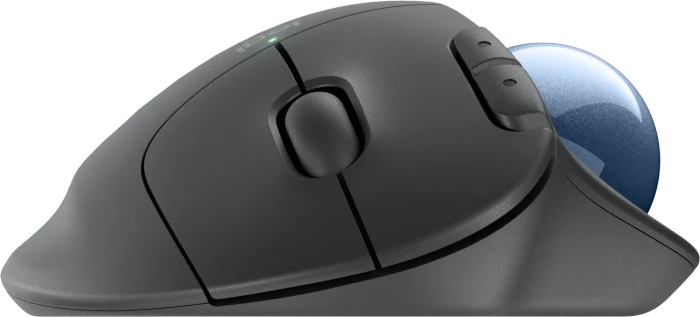 Logitech Ergo M575S Silent Wireless Trackball, Graphite, Logi Bolt, Bluetooth