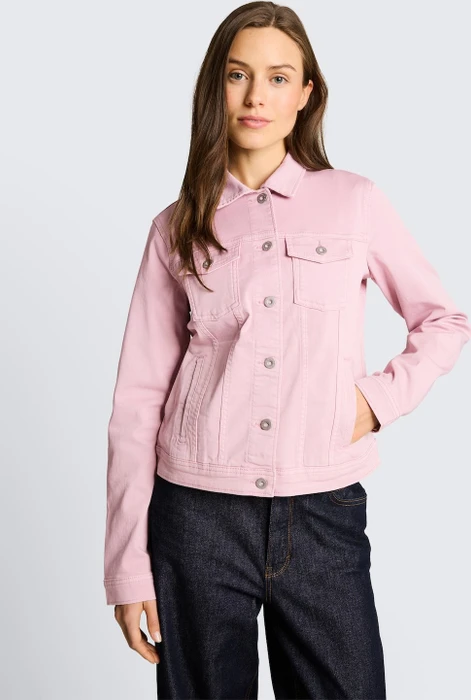 Tom Tailor Eingriffstaschen Jeansjacke light elderberry (Damen)