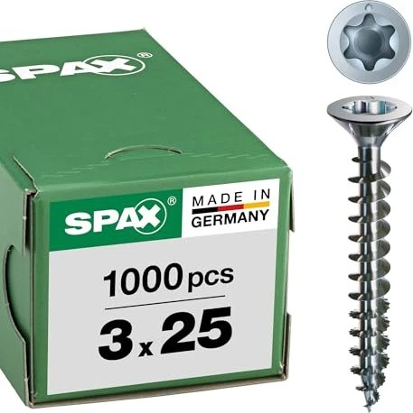 Spax WIROX A9J 4CUT T-STAR plus T10 Universalschraube, 3x25mm, 1000 Stück