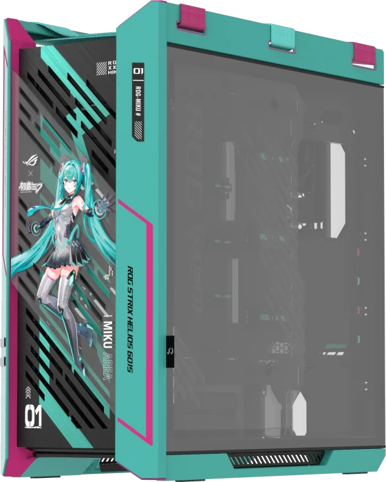 ASUS ROG Strix Helios II GX601S Hatsune Miku Edition, Glasfenster