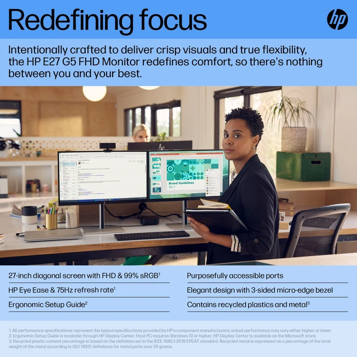 HP E27 G5, 3 Jahre Garantie, 27"