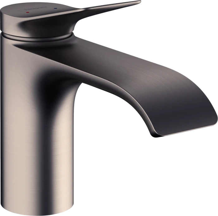 Hansgrohe Vivenis 80 CoolStart Einhebel-Waschtischmischer mit Zugstangen-Ablaufgarnitur brushed black chrome