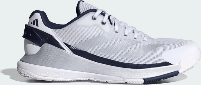 adidas Crazyquick Padel cloud white/silver metallic/dark blue (Herren)