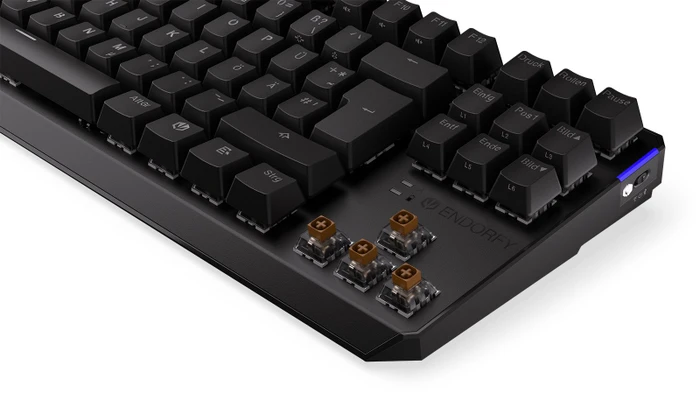Endorfy Thock TKL Wireless, PBT, LEDs RGB, hot-swap, Kailh Box BROWN, USB/Bluetooth, DE