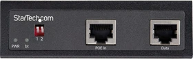 StarTech Industrial Railmount Gigabit PoE-Splitter, 2x RJ-45, PoE++ PD (POESLT1G48V)