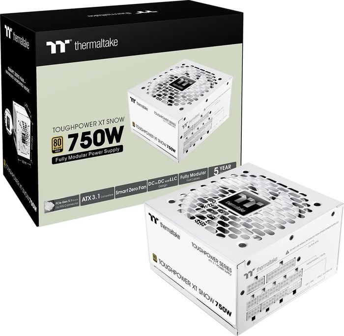 Thermaltake ToughPower XT Snow 750W, ATX 3.1