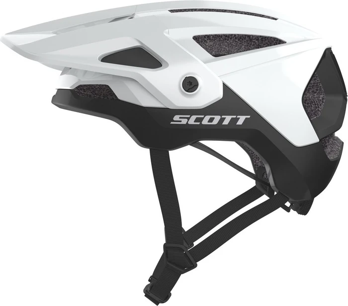 Scott Stego Plus Helm white glossy/black