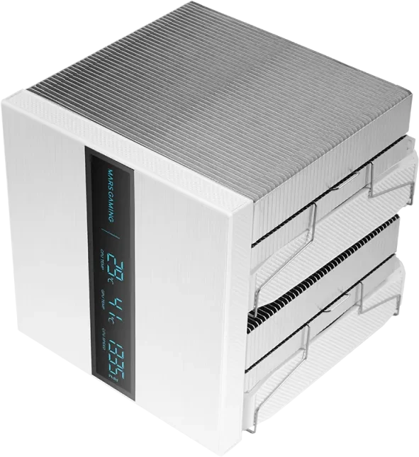 Mars Gaming MCPU-LCDPRO, weiß