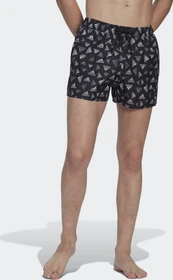 adidas Logo Print CLX Very Short Length Badeshorts schwarz/weiß (Herren)