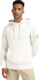 Calvin Klein Badge Baumwoll-Frottee Hoodie bright white (Herren)
