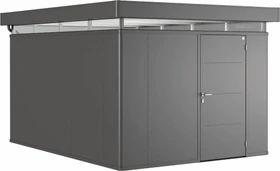 Biohort CasaNova 3x4 Gerätehaus Türanschlag rechts dunkelgrau-metallic