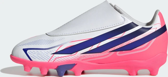 adidas F50 Hyperfast Club Velcro FG/MG cloud white/solar purple/solar turbo (Junior)