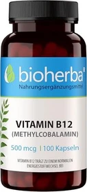 Bioherba Vitamin B12 (Methylcobalamin) 1000mcg Kapseln, 100 Stück