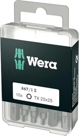Wera DIY 867/1 Z Torx Bit 1/4", T20x25mm, 10 Stück