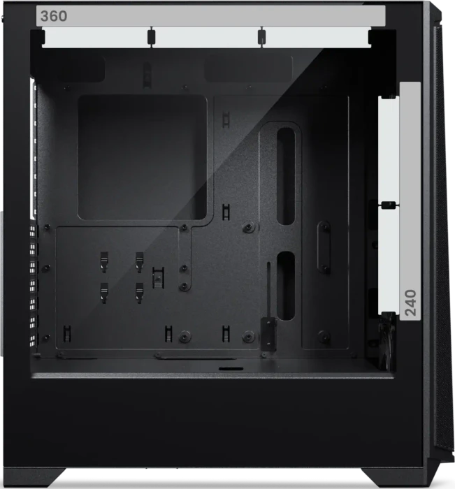 Phanteks Eclipse G370A, schwarz, Glasfenster