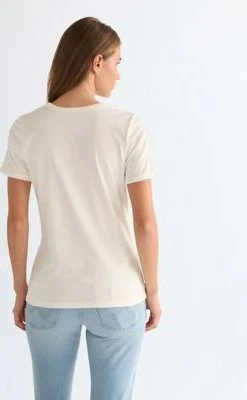 Wrangler Ringer T-Shirt kurzarm worn white (Damen)