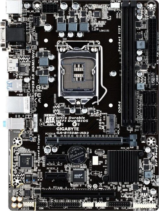 GIGABYTE GA-B150M-HD3 (Intel 1151)