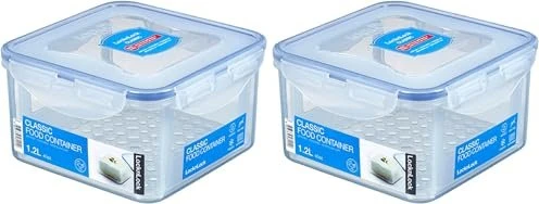 Lock & Lock PP Classic HPL822T quadratisch Aufbewahrungsbehälter 1.2l