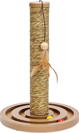 Karlie Kratzbaum Seegras mit Spielzeug, beige/braun