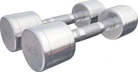 Gorilla Sports Chrom Kurzhantel Set 2x 5kg