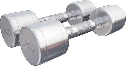 Gorilla Sports Chrom Kurzhantel Set 2x 5kg