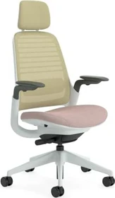 Steelcase Series 1 Bürostuhl mit Kopfstütze, linse