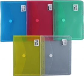 Exxo Dokumenten Sammelmappe gelocht zum Abheften, A5, farbig sortiert, 10er-Set
