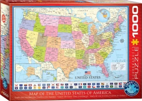 Eurographics Map of the United States of America