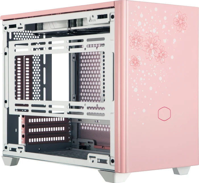 Cooler Master MasterBox NR200P Sakura Limited Edition, rosa, Glasfenster, Mini-ITX