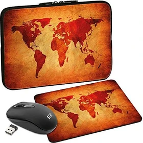 Pedea Design neopren brown global map 17.3" Schutzhülle