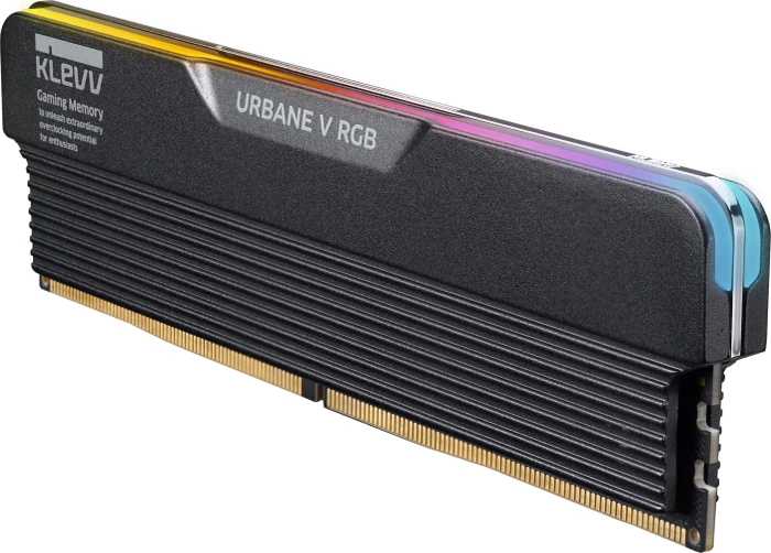 Klevv Urbane V RGB Jet Black UDIMM 32GB Kit, DDR5-6000, CL28-36-36-76